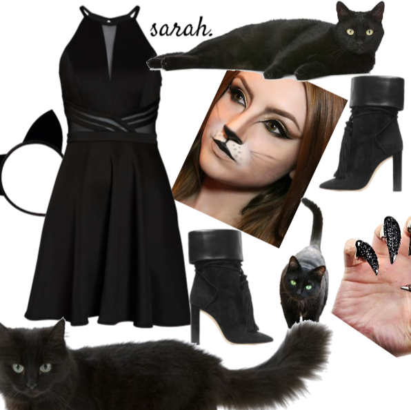 Black Cat Spooky Looks