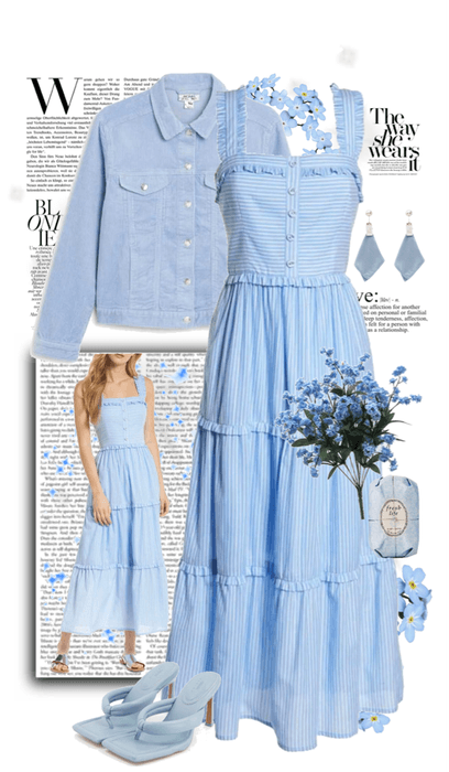 Sky Blue Spring Dress
