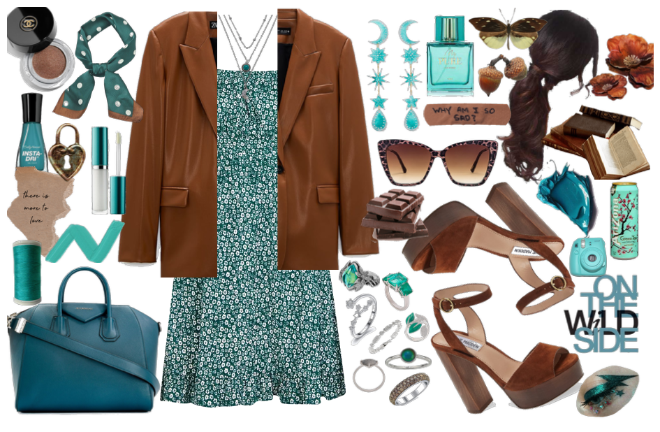 Brown and Teal