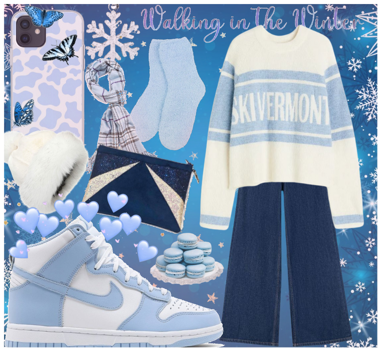 Winter in Warmth: Blue Outfit Challenge