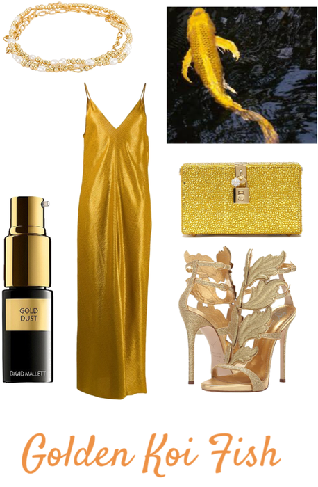 Golden Koi Fish Inspired Outfit