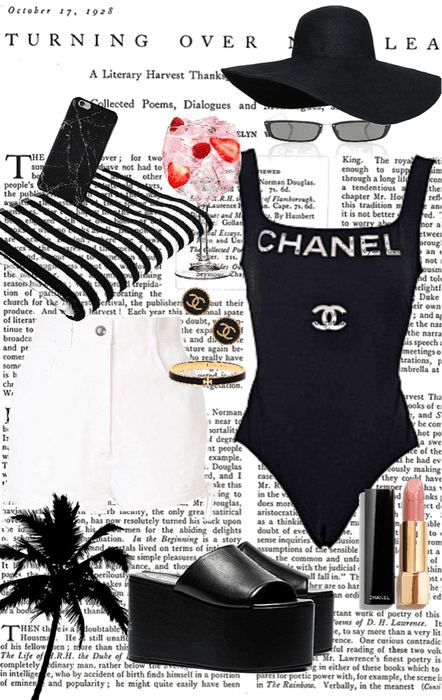 Chanel pool or beach outfit
