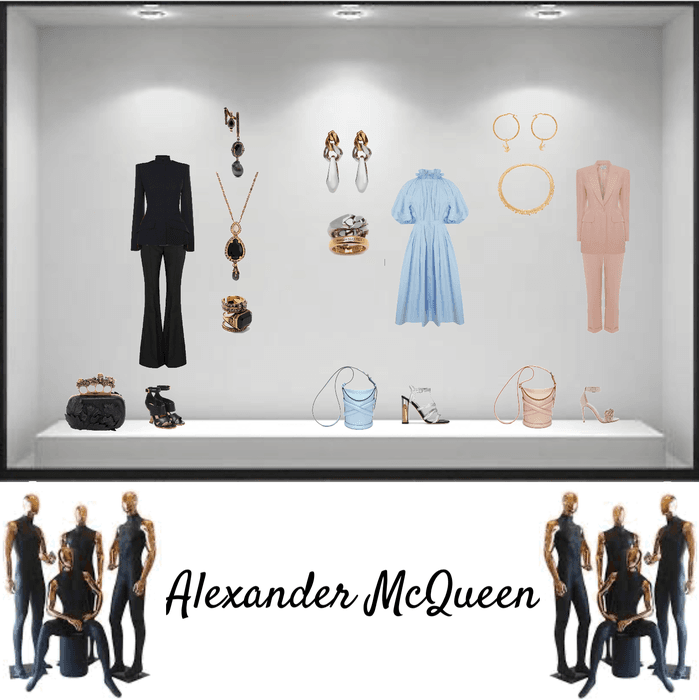 Alexander McQueen shop window brand look idea by g.o. 2021