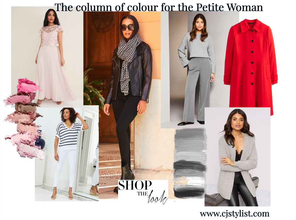 The Petite woman - ideas on the column of colour