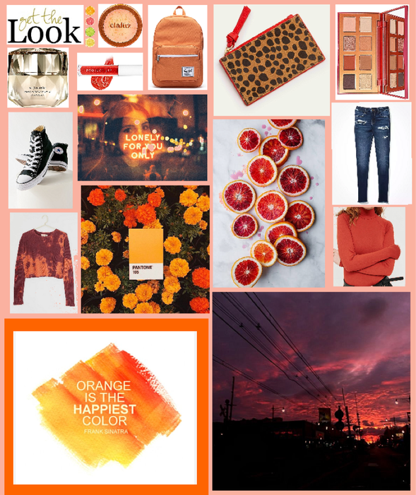 Orange-Themed Moodboard