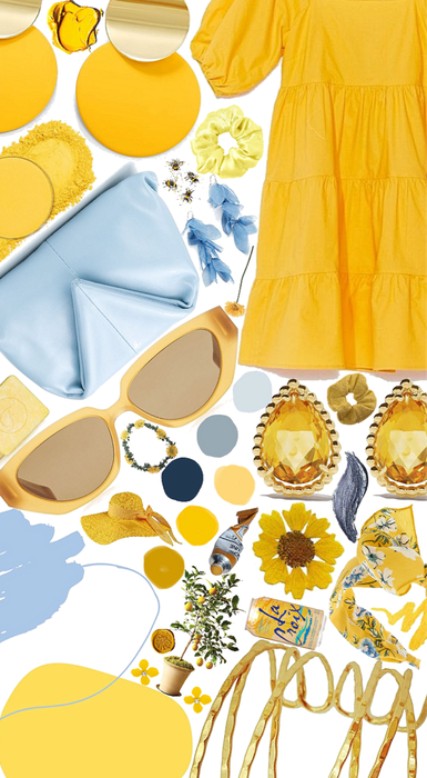 light blue/yellow color combo fashion 2020