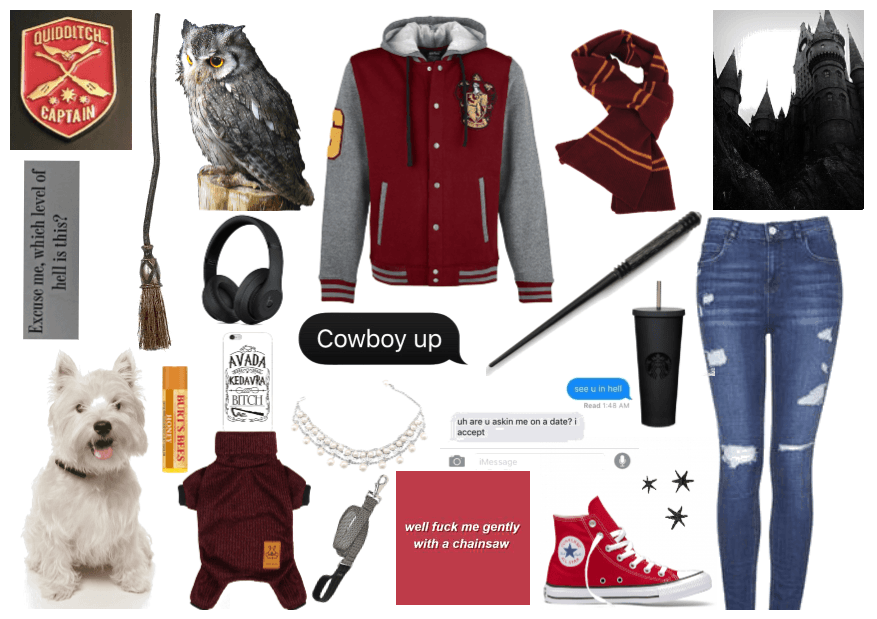 Gryffindor modern day outfit