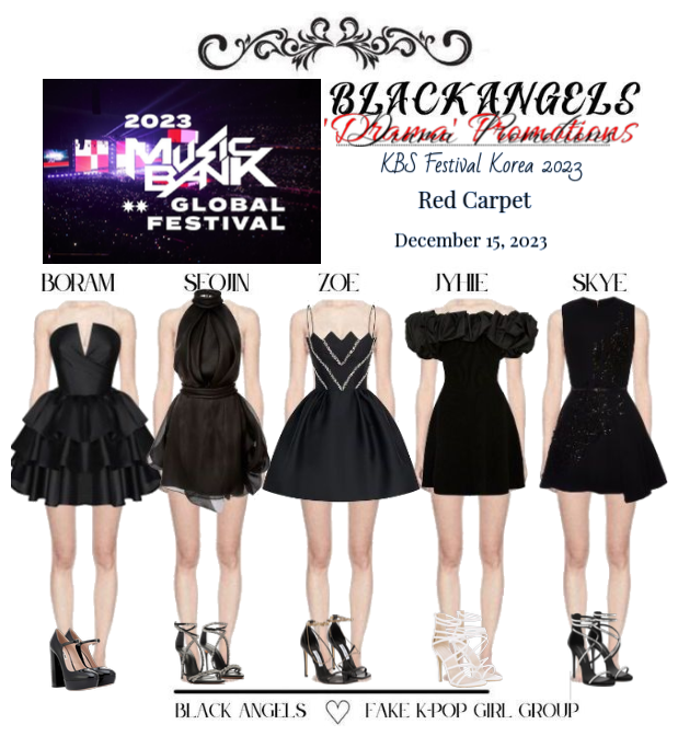 BLACK ANGELS | Kbs Festival Korea | RED CARPET