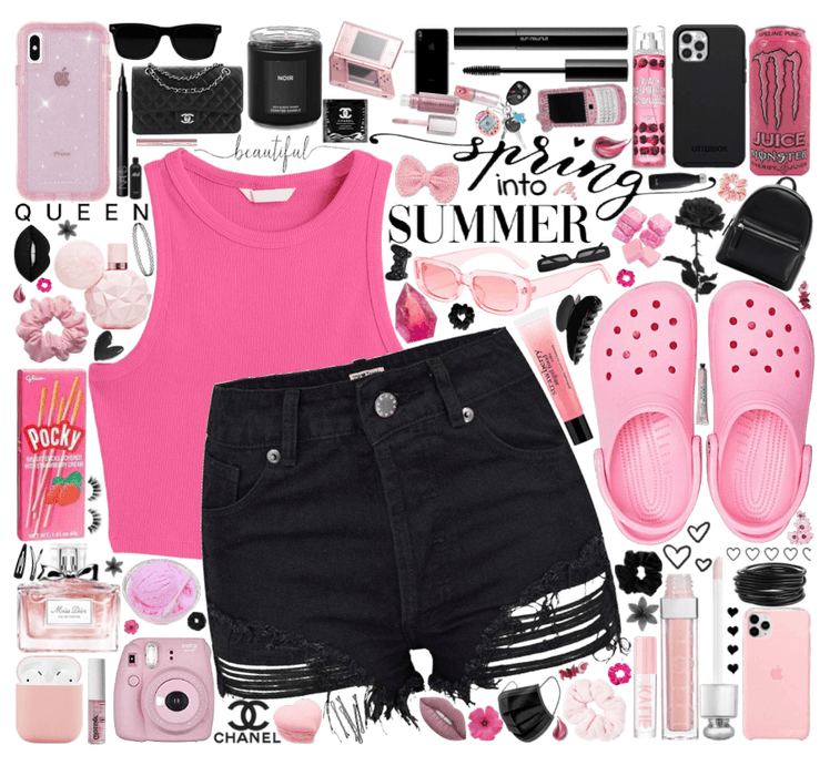 spring to summer : pink & black