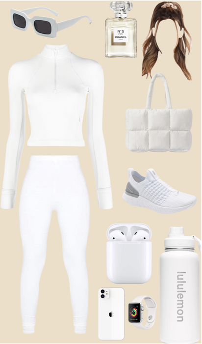 white activewear