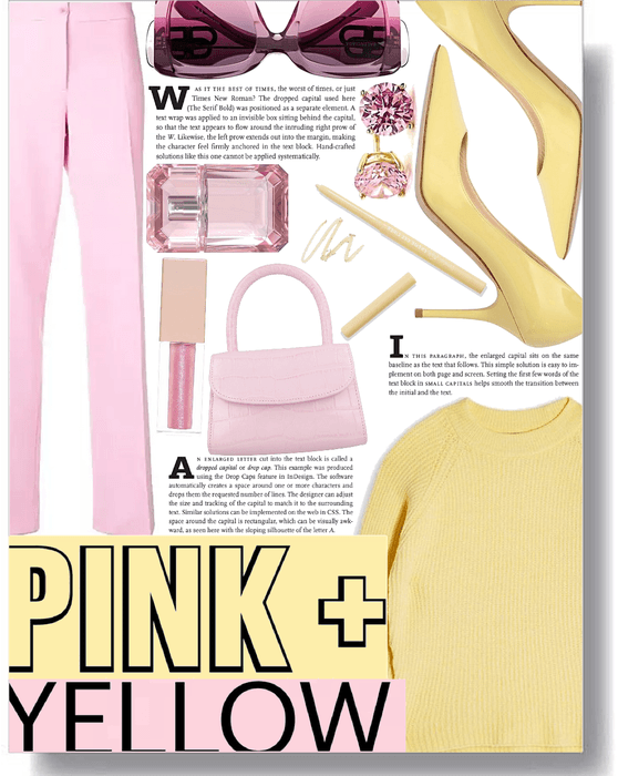 pink & yellow mood 💖💛