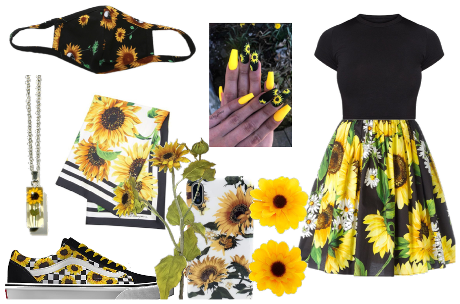 sun flower outfit i hope this gets to 100 likes