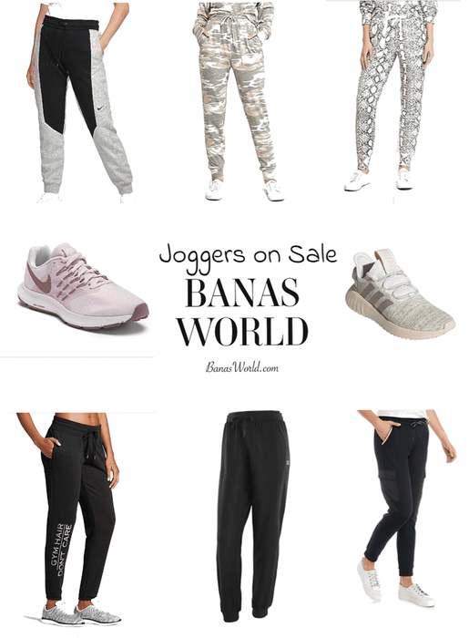joggers and sneakers