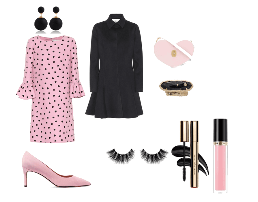 Lady of hearts in pink-black!