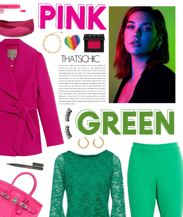 pink/green: bright and bold