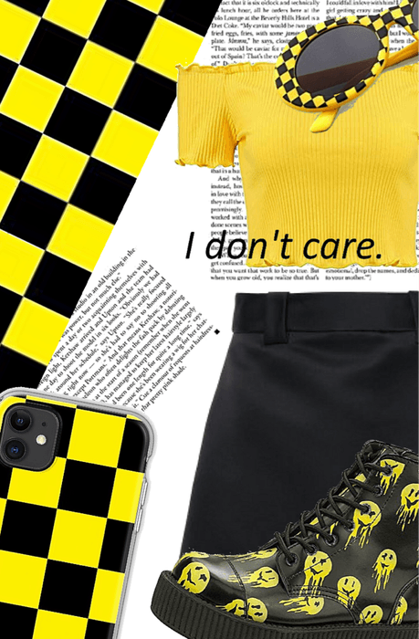 black and yellow outfit!!