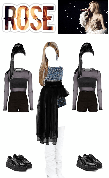 Blackpink Rosé solo stage outfit