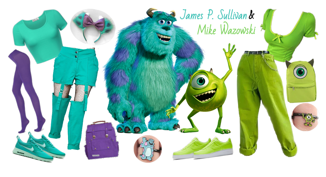Mike & Sulley outfit - Disneybounding