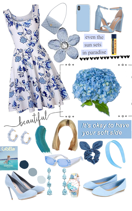 Formal blue dress