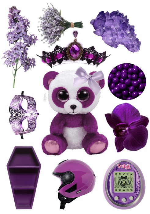 Purple Panda Fursona moodboard