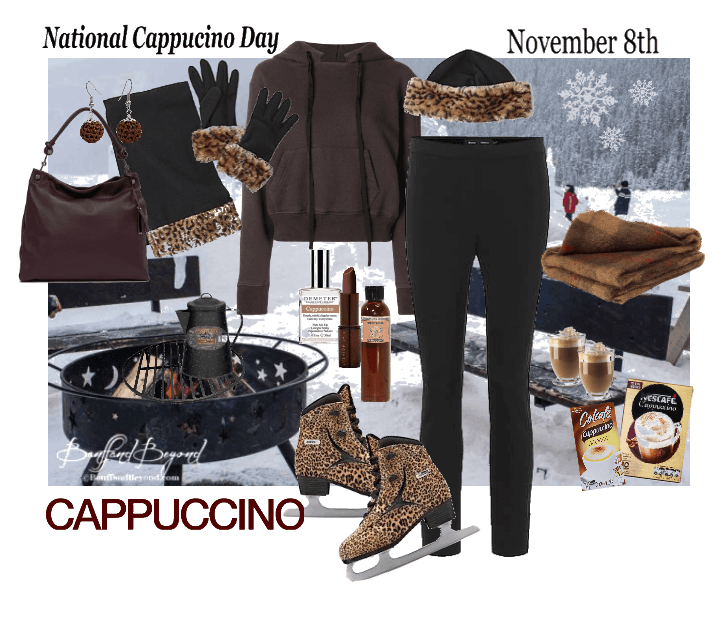 National Cappucino Day outfit (ice skating)