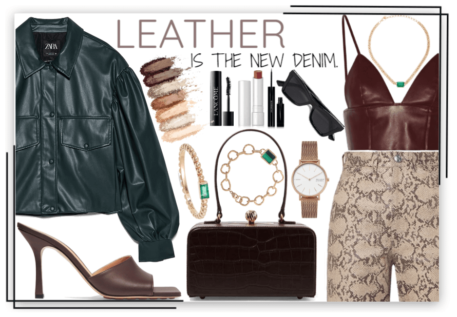 Leather is the new denim.