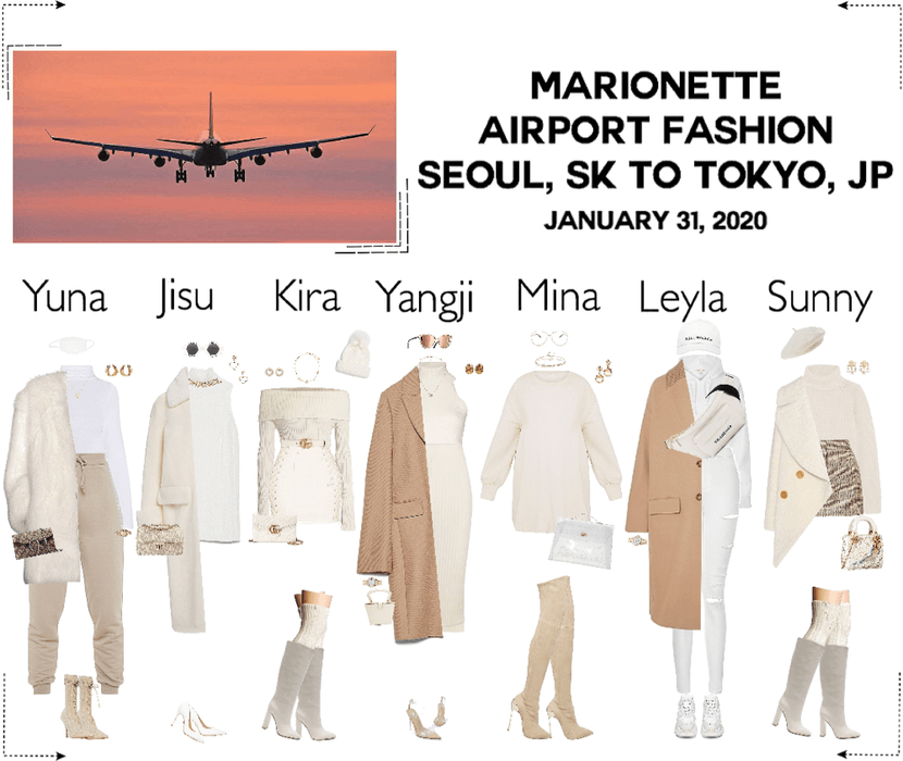 MARIONETTE (마리오네트) Airport Fashion | Seoul, Sk To Tokyo, Japan