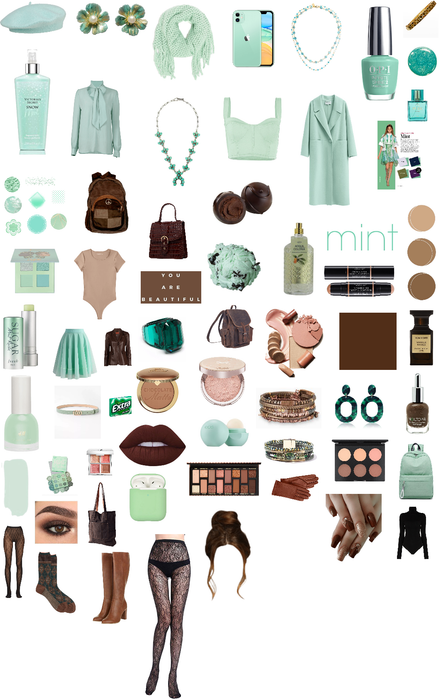 Brown and Mint Outfit