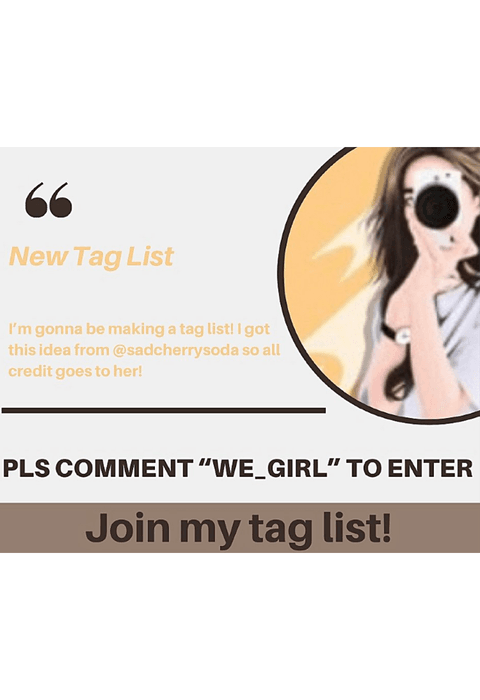 🤎JOIN MY TAG LIST!🤎