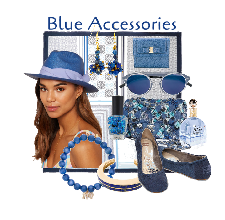 blue accessories