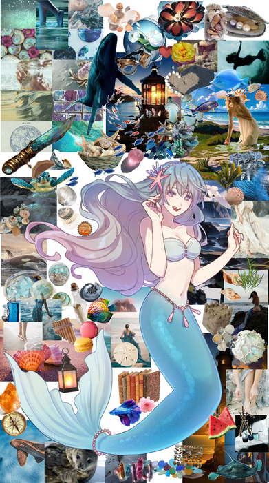 mermaid 🧜🏻‍♀️ dragon  aesthetic fantasy