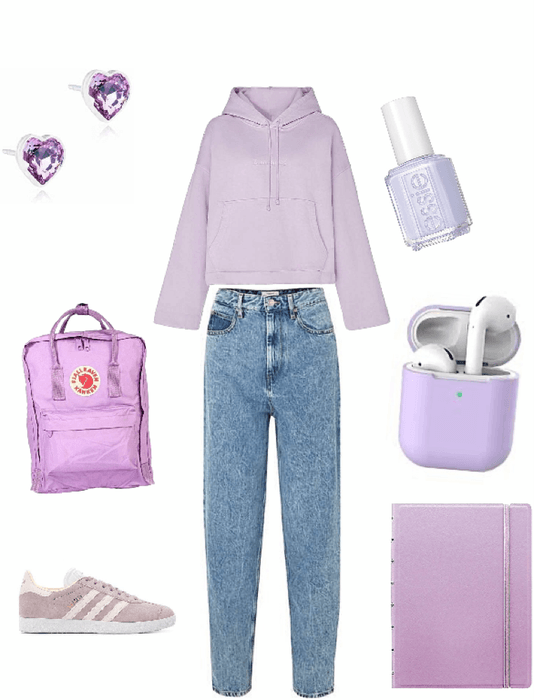 light purple vsco outfit