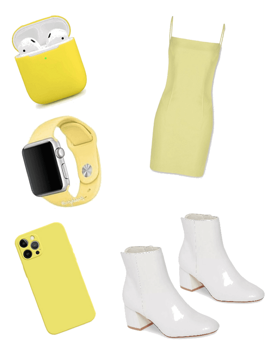 casual pastel yellow