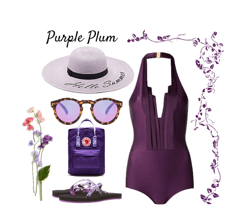 Purple Plum Pool Wear