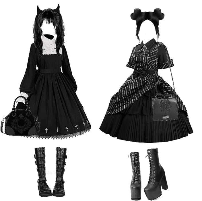gothic lolitas out for lunch