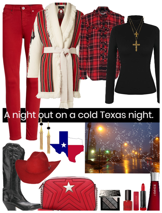 A night out on a cold Texas night