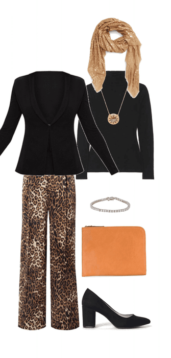leopard pants outfit 2