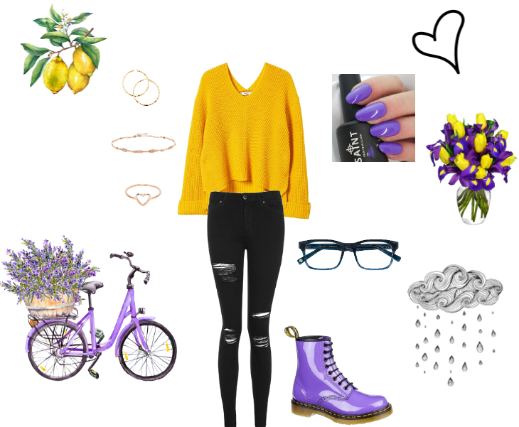 Yellow & Lavender