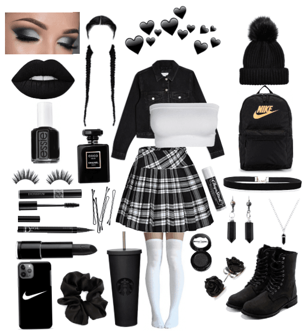 Gothic school girl