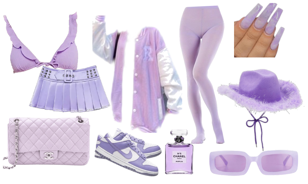 Purple Cochella outfit