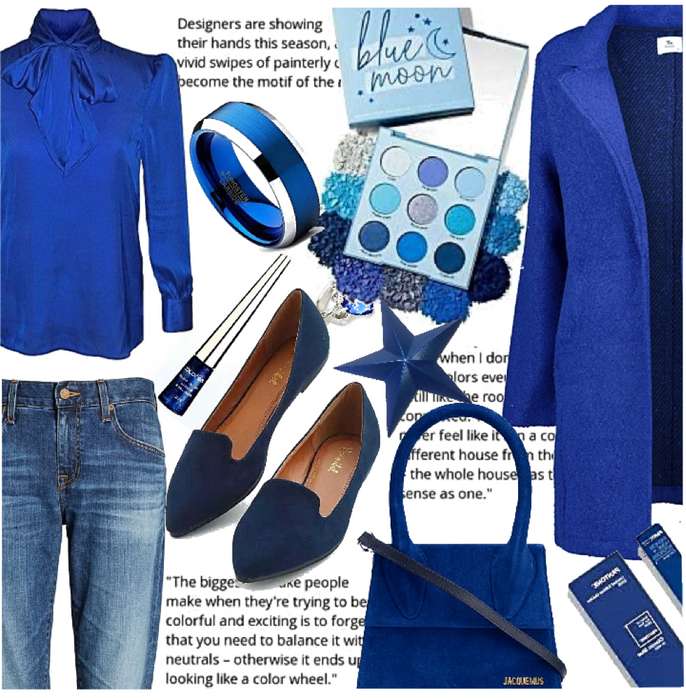 pantone blue outfit