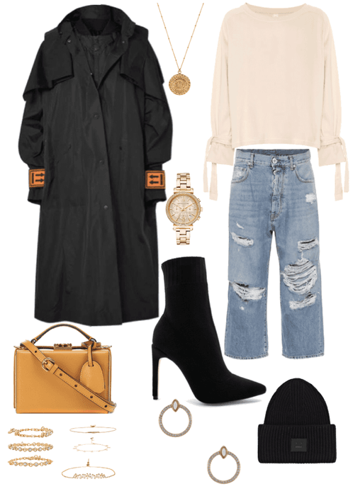 warm trendy winter outfit