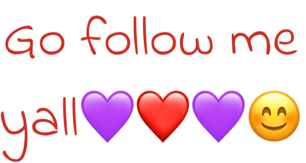 go follow me 💜