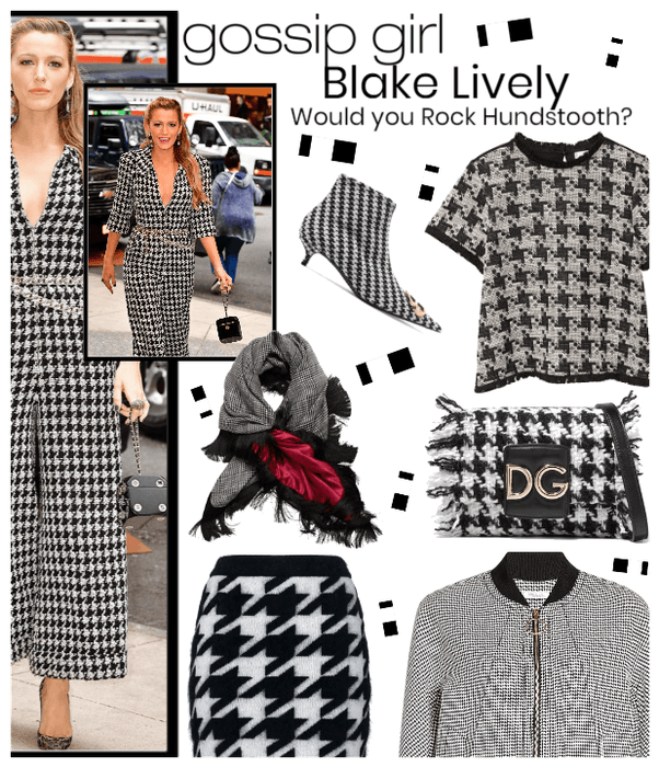 Blake Lively Hounds-tooth Trend