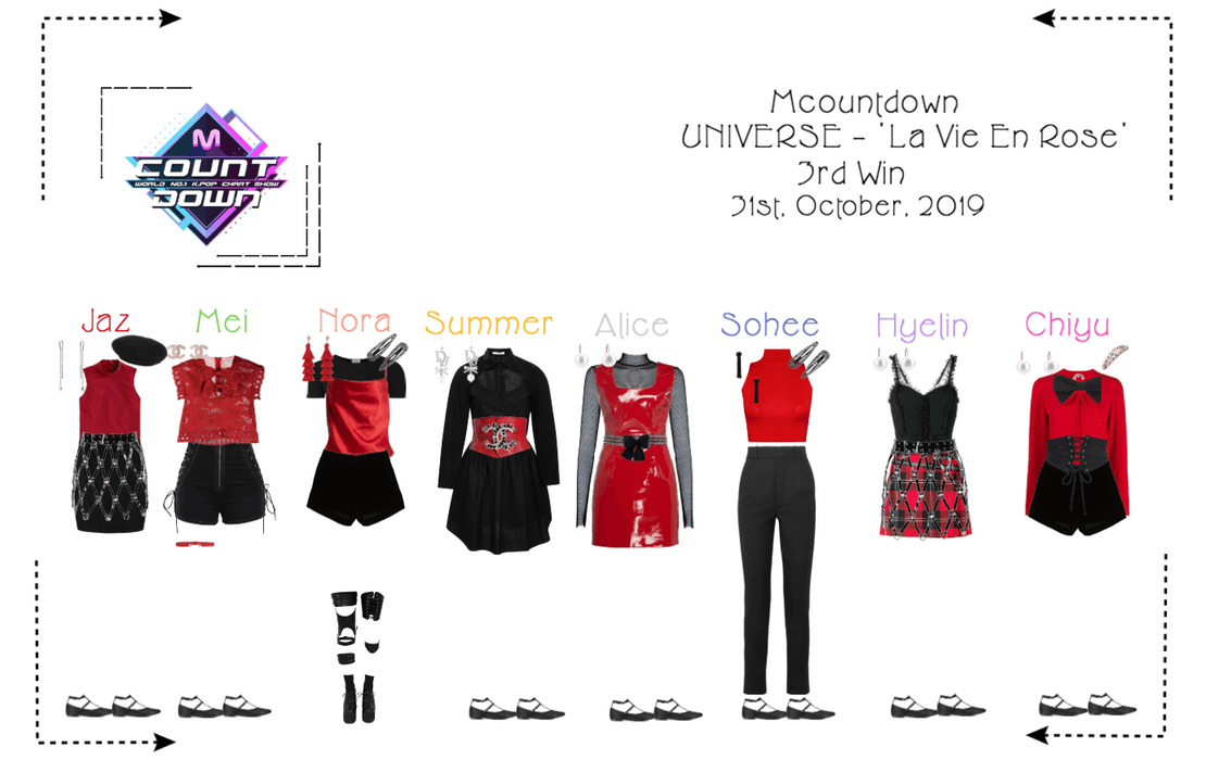 Universe Mcountdown Stage La Vie En Rose Outfit Shoplook