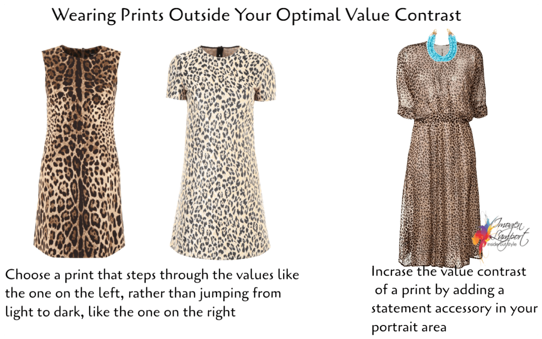 waring prints outside your optimal value contrast