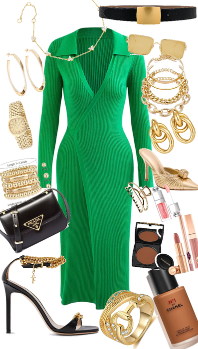 Green and Gold outfit