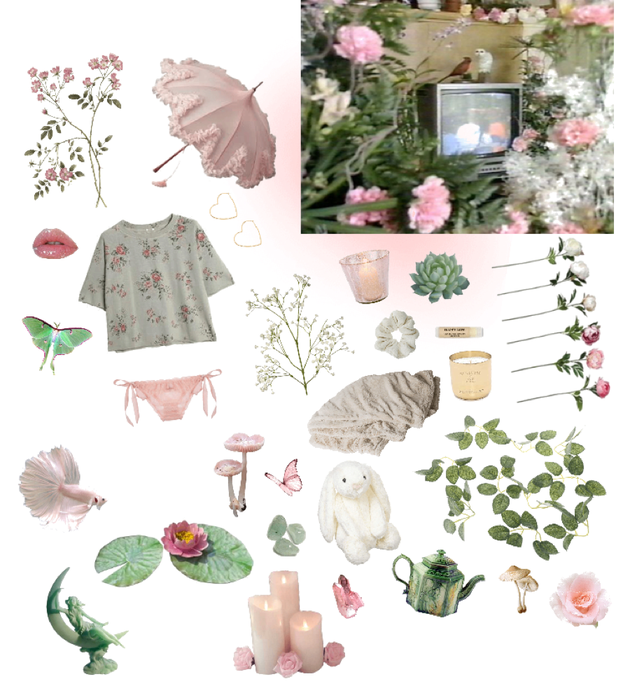 pink garden 🌸🌱