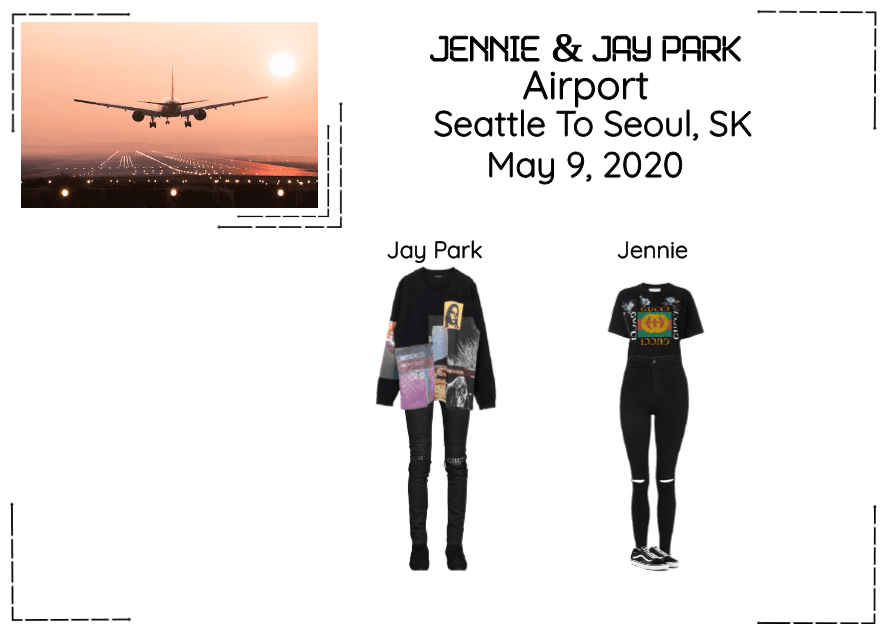Jay Park & Jennie Airport Seattle To Seoul, SK