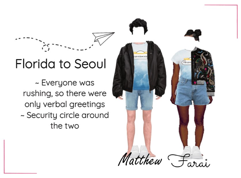 Matthew and Farai | Florida to Seoul Airport Looks